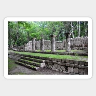 Site archéologique d'Edzna, Campeche, Mexique Sticker